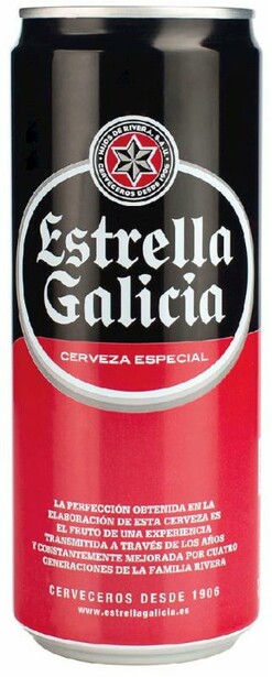 Cerveza Estrella Galicia lata 33cl